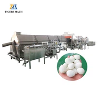 Linha Removida de Casca de Ovo de Codorna Cozida